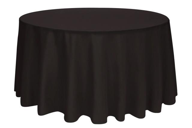 Rental store for TABLECLOTH 120  RND BLACK in Kamloops BC